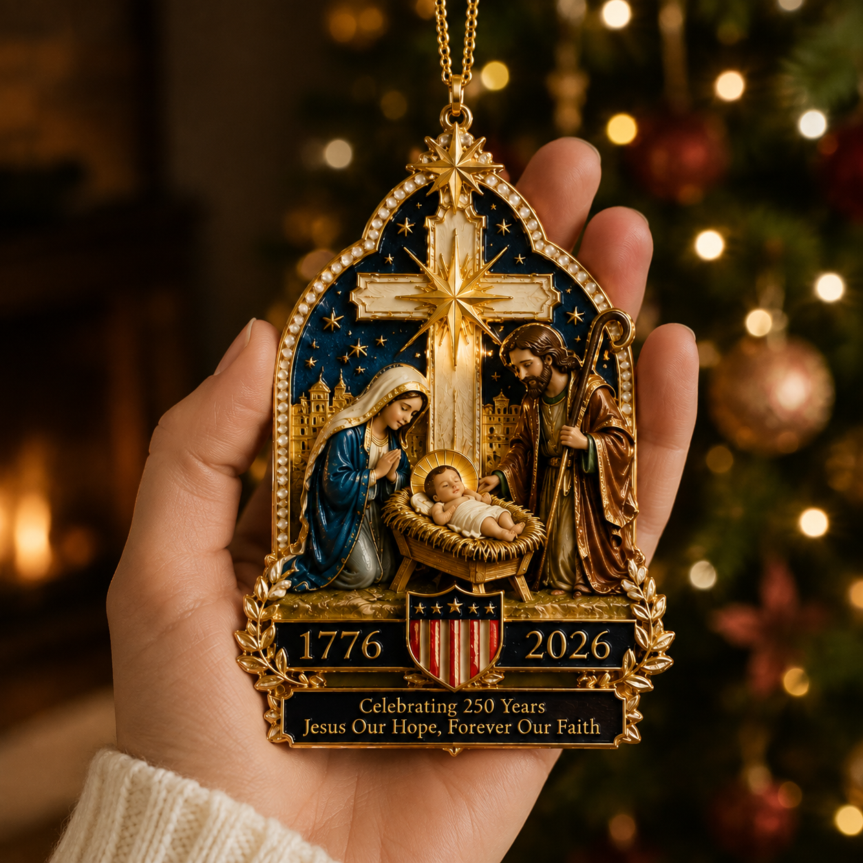 🔥Last 30pcs✨⏰ Limited anniversary edition✨49% OFF!🔥Nativity scene Christmas tree ornament