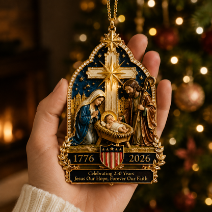 🔥Last 30pcs✨⏰ Limited anniversary edition✨49% OFF!🔥Nativity scene Christmas tree ornament