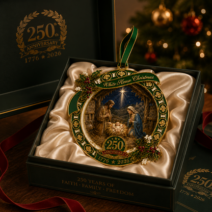 🔥Last 30pcs✨⏰ Limited anniversary edition✨49% OFF!🔥250th Anniversary Nativity Scene Christmas Ornament