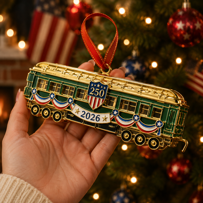 🔥Last 30pcs✨⏰ Limited anniversary edition✨49% OFF!🔥250th Anniversary Edition Gold-and-Green Vintage Tram