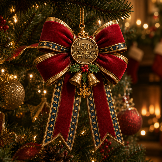 ✨250th Anniversary Bow Christmas Tree Ornament