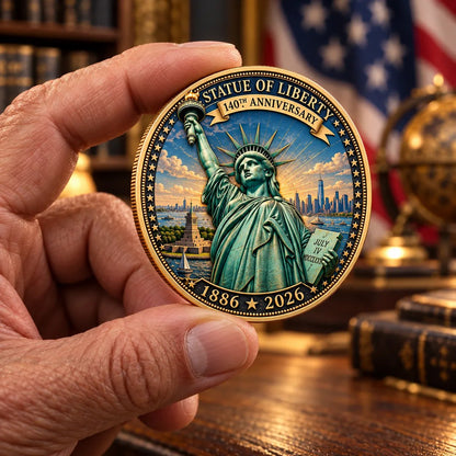 🗽 Statue of Liberty 140th Anniversary Commemorative Coin | 1886–2026 American Heritage Keepsake 🇺🇸