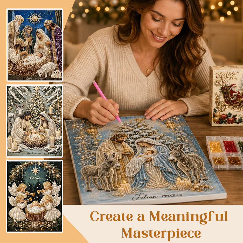 🎉🎄 Limited Edition!🔥🌟 Nativity Scene Diamond Painting Kit - image 2