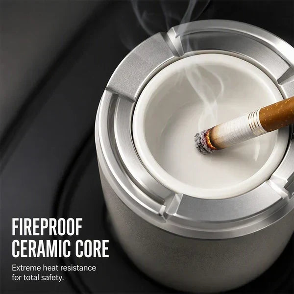 Rotating Sealed Lid Car Ashtray Odor Resistant Auto Cigarette Ashtray Fits Vehicle Cup Holder🌸 - image 12
