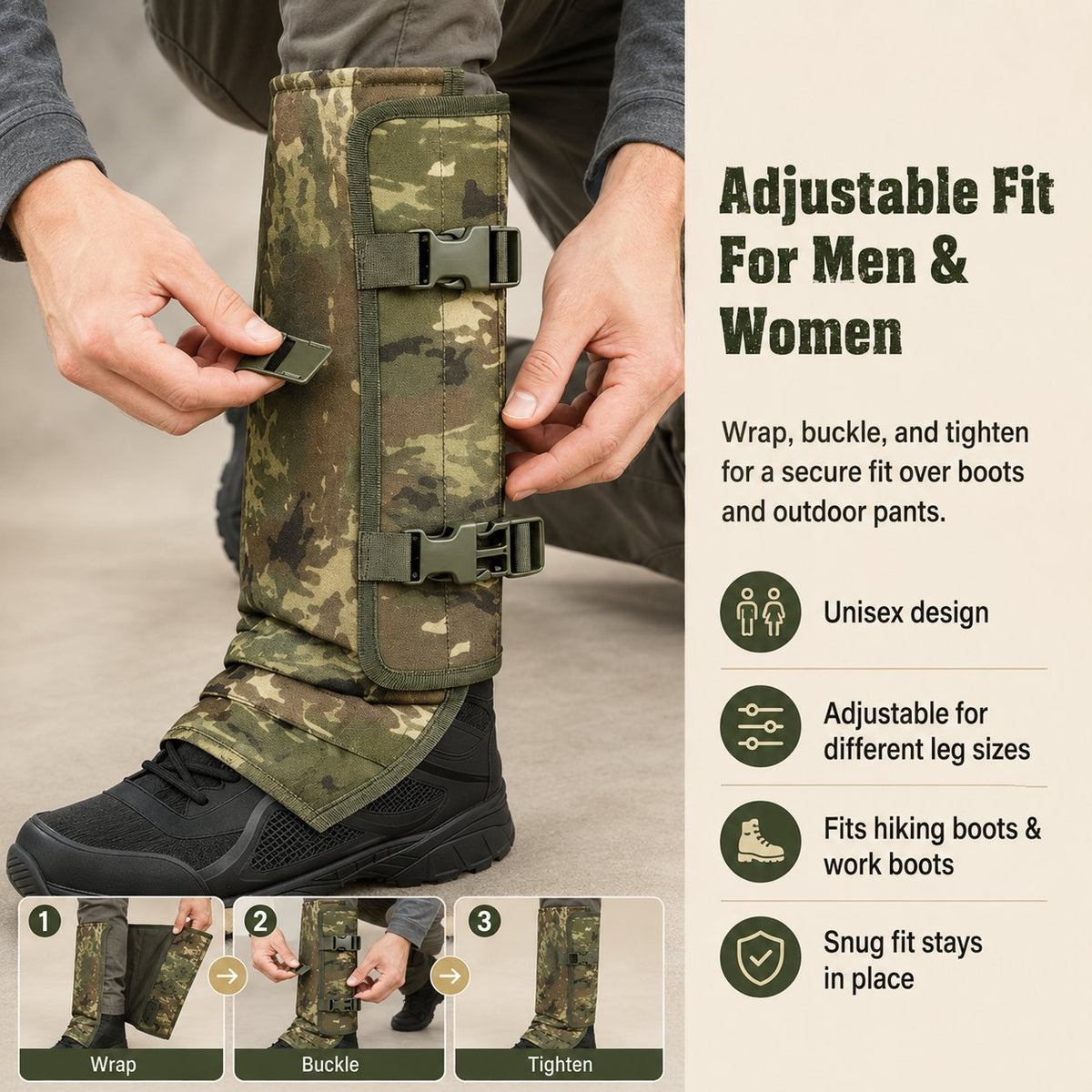 🌿 Snake-Resistant Outdoor Leg Gaiters - image 5