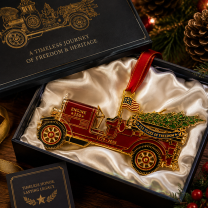 🔥Last 30pcs✨⏰ Limited anniversary edition✨49% OFF!🔥250th Anniversary Edition Vintage Fire Truck Ornament