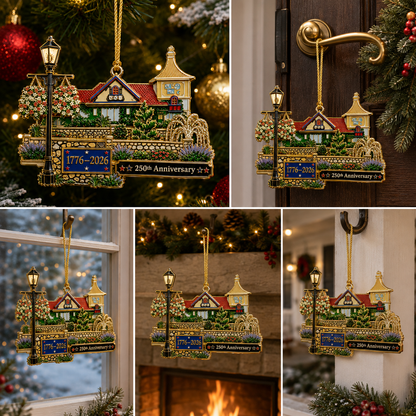 🎉250th Anniversary "Cozy Home" Christmas Ornament