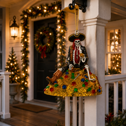 ✨ Halloween Pirate Skull Hanging Decoration