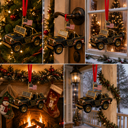🔥Last 30pcs✨⏰ Limited anniversary edition✨49% OFF!🔥250th Anniversary Vintage Pickup Truck Christmas Ornament