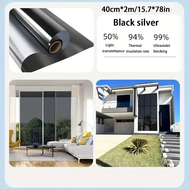 Anti-Peeping One-Way Window Film, Sun Block Privacy Sticker🏠 - image 12