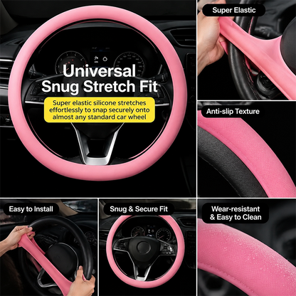 Universal Silicone Steering Wheel Cover, Non-Slip Soft Grip All Season Car 🚗 - image 8