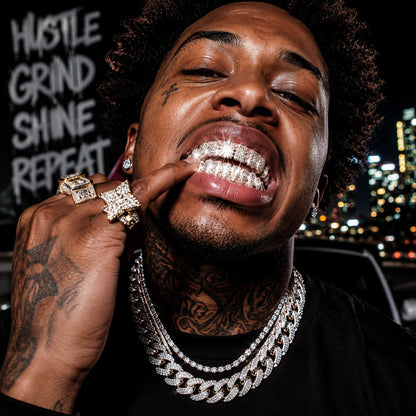 🔥💖HIP HOP DIAMOND GRILLZ - Full diamond crusted grillz for maximum shine