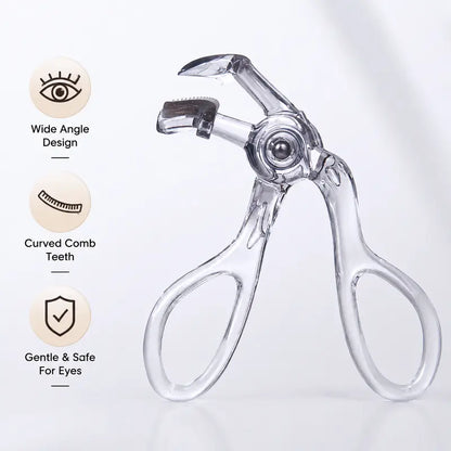 Lash Genius Wide-Angle Curler with Comb, Replaceable Silicone Pad✨