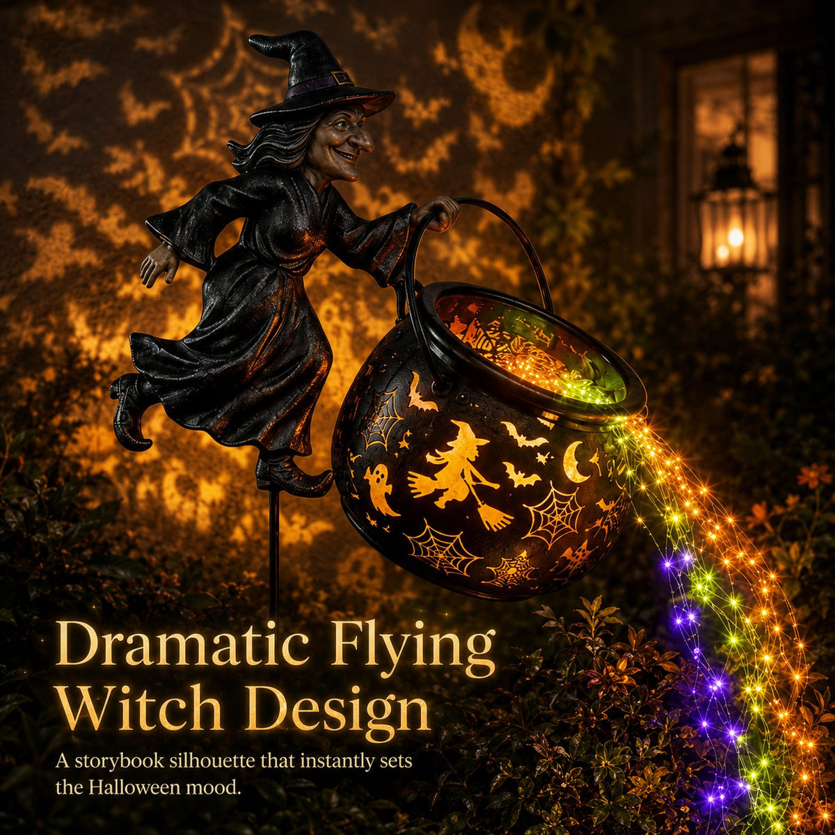 🔥Last Day 49% OFF🎃Halloween Witch Cauldron Garden Light - image 2