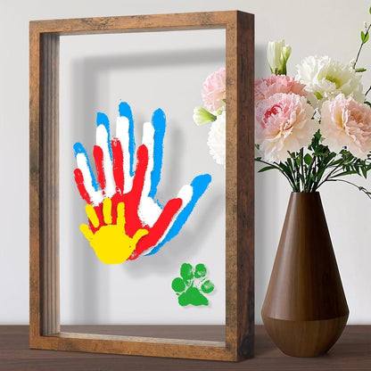 Wooden Transparent Handprint Frame Set, DIY Family Memorial Gift Kit - image 10
