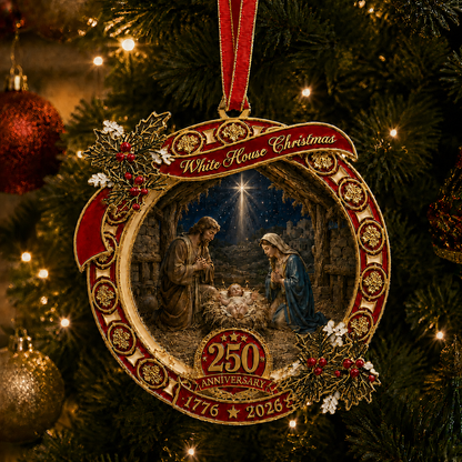 🔥Last 30pcs✨⏰ Limited anniversary edition✨49% OFF!🔥250th Anniversary Nativity Scene Christmas Ornament