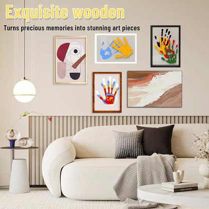 Wooden Transparent Handprint Frame Set, DIY Family Memorial Gift Kit - image 8