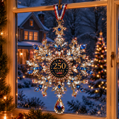 ❤️✨High-quality crystal snowflake ornaments