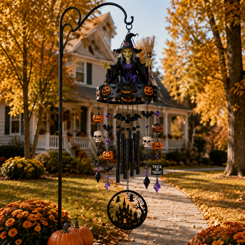 ✨2026 New High-Quality Fully Handmade Custom Witch-Themed Outdoor Wind Chime