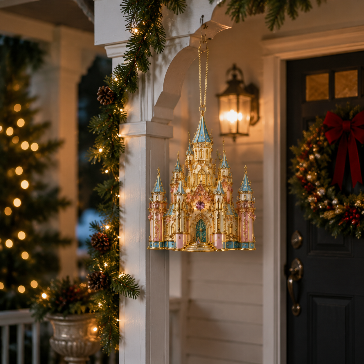 🔥Crystal Castle Christmas Tree Ornament