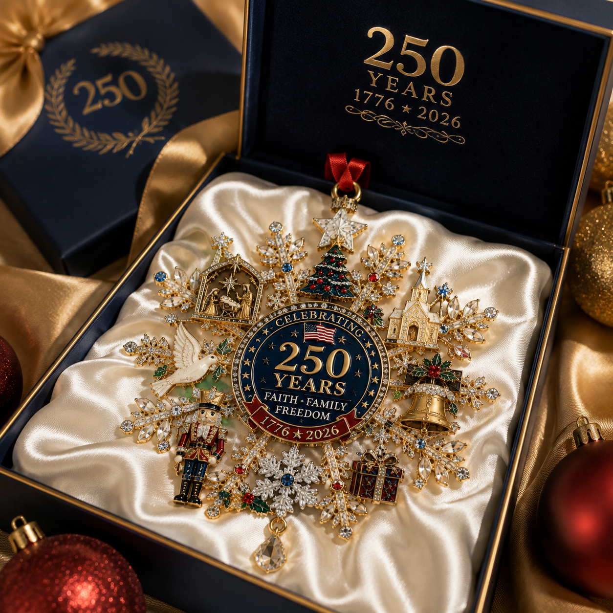 🔥Last 60 pcs✨⏰ Limited anniversary edition✨49% OFF!🔥Sparkling Christmas commemorative snowflake ornaments