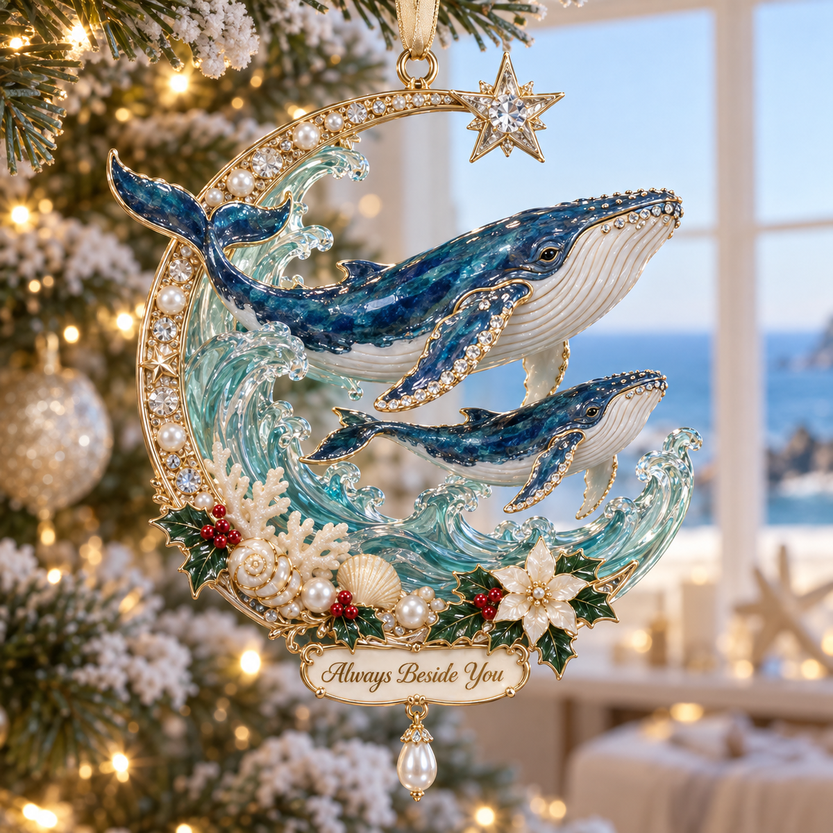 "Ocean Treasures" – Marine Life Christmas Commemorative Ornament - image 1