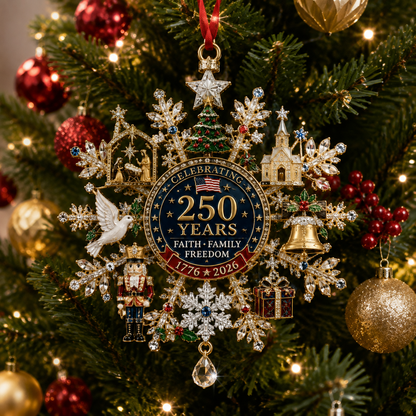 🔥Last 60 pcs✨⏰ Limited anniversary edition✨49% OFF!🔥Sparkling Christmas commemorative snowflake ornaments