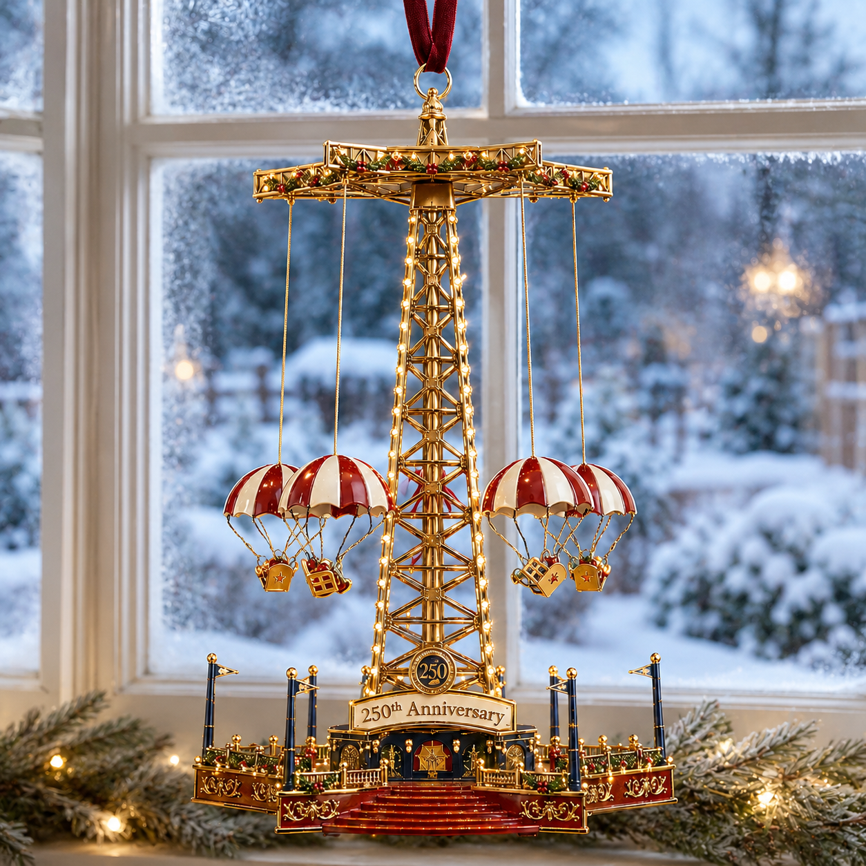 ✨250th Anniversary Carousel Tower Christmas Tree Ornament