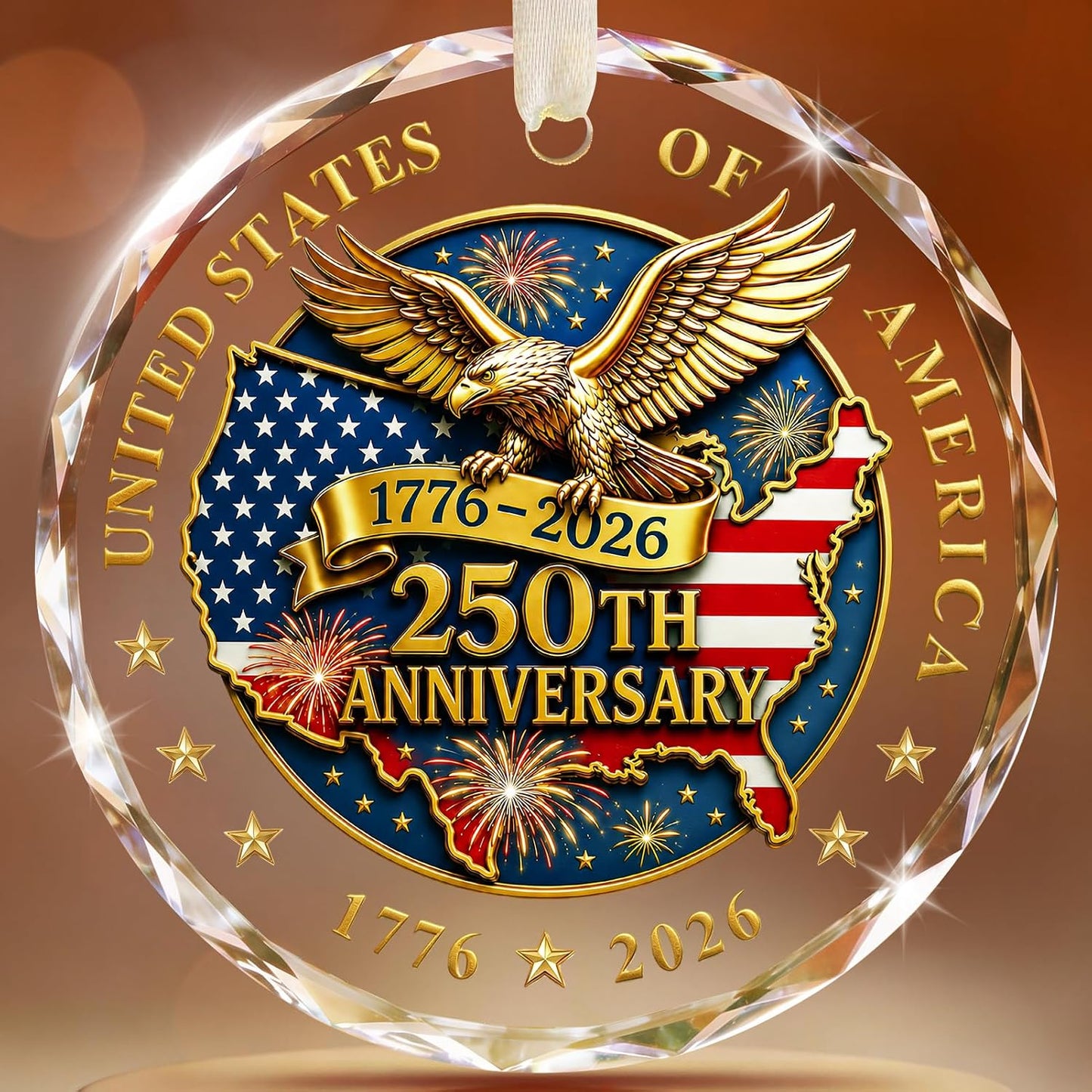 America 250th Anniversary Ornament – Patriotic Keepsake
