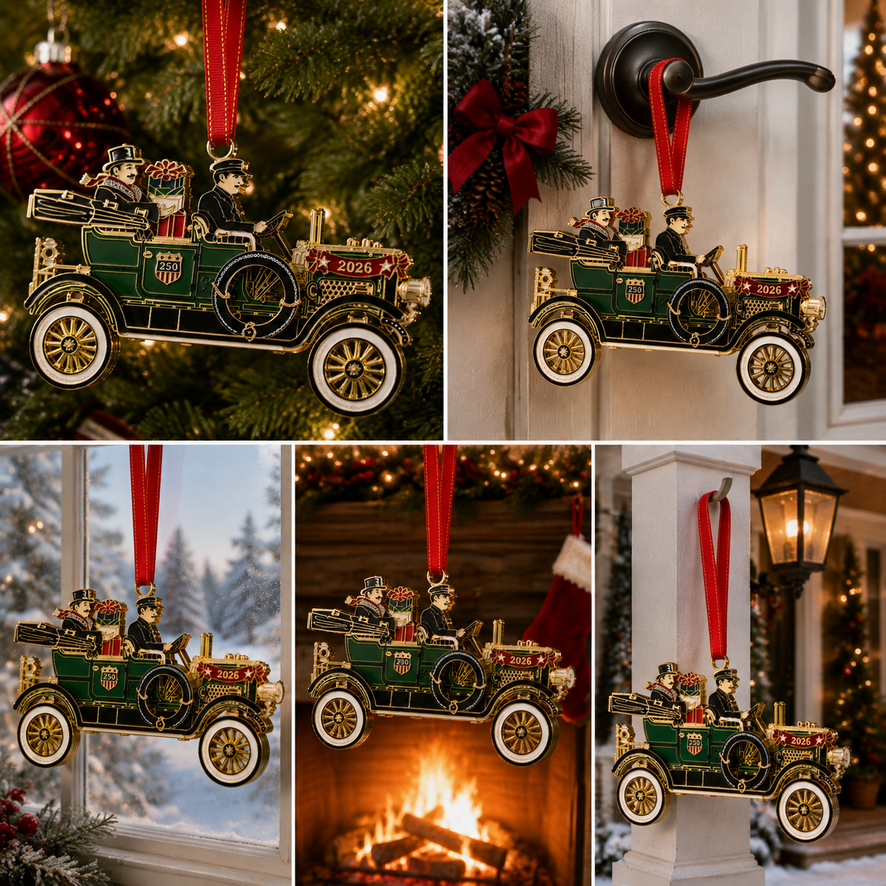 🔥Last 30pcs✨⏰ Limited anniversary edition✨49% OFF!🔥250th Anniversary Edition Vintage Car Christmas Ornament
