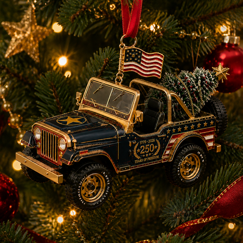 🔥Last 30pcs✨⏰ Limited anniversary edition✨49% OFF!🔥250th Anniversary Vintage Pickup Truck Christmas Ornament