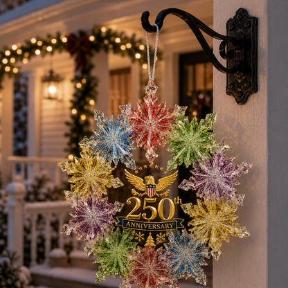 🔥Last 30pcs✨⏰ Limited anniversary edition✨49% OFF!🔥250th Anniversary Crystal Snowflake Christmas Tree Ornament