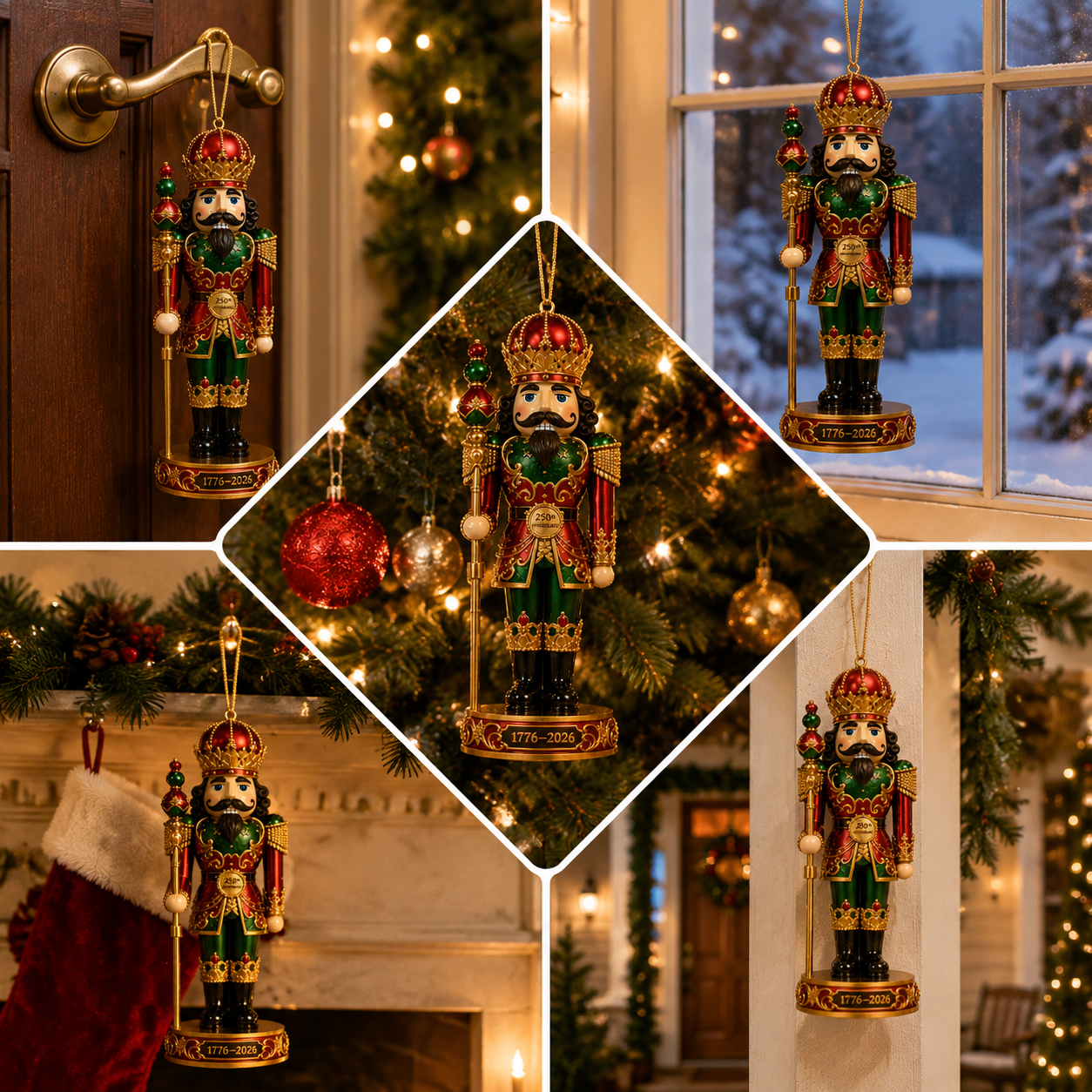 🔥Last 30pcs✨⏰ Limited anniversary edition✨49% OFF!🔥2026 America 250th Anniversary Royal Nutcracker King Christmas Ornament