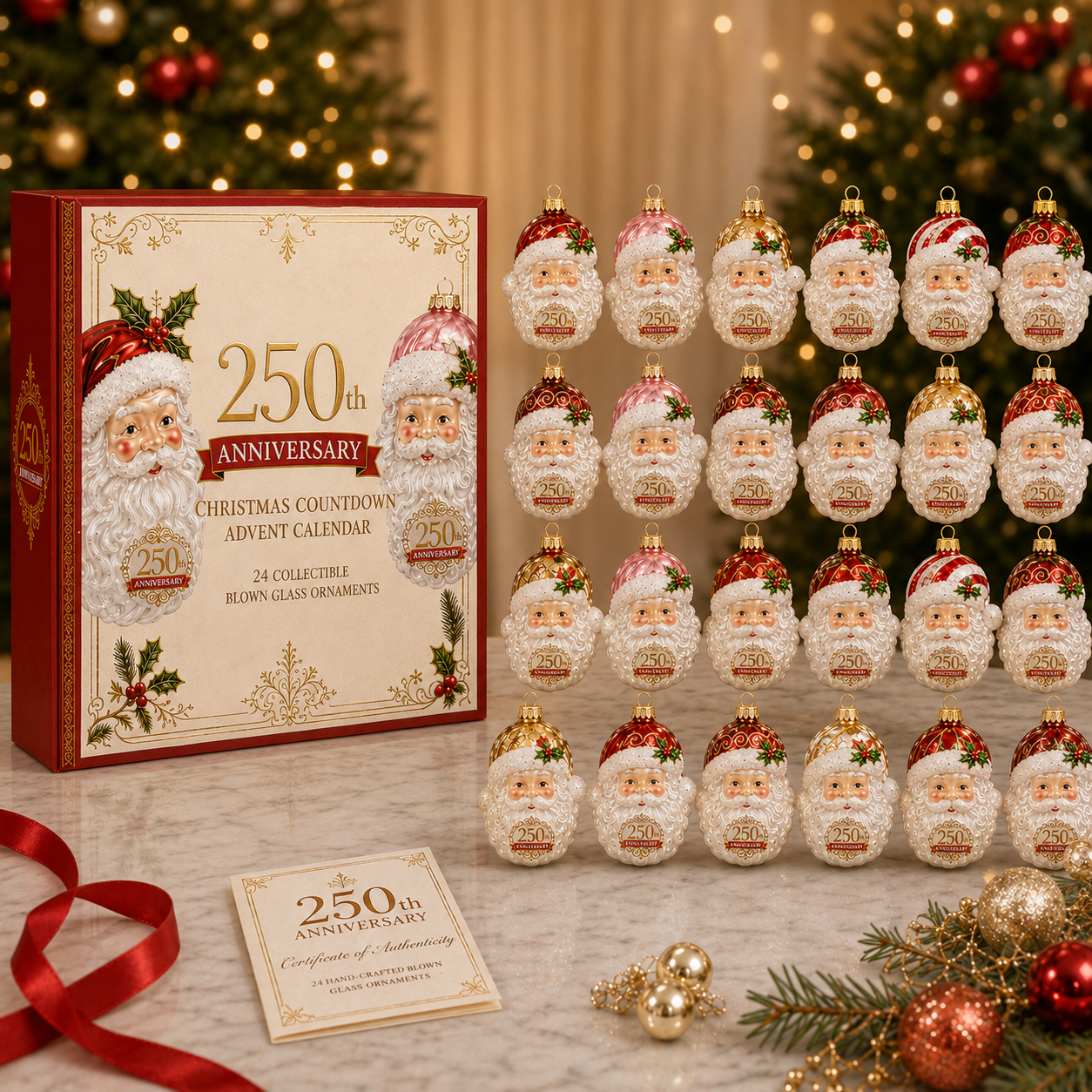 🔥Santa Claus  Christmas 24-Day Countdown Calendar