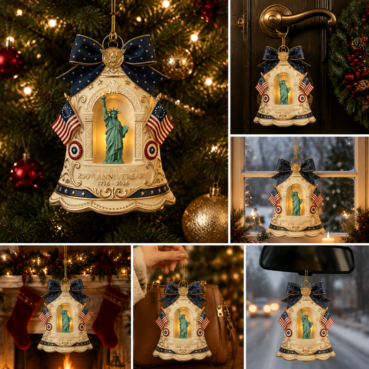 🔥Last 30pcs✨⏰ Limited anniversary edition✨49% OFF!🔥250th Anniversary Limited Edition Bell Christmas Tree Ornament