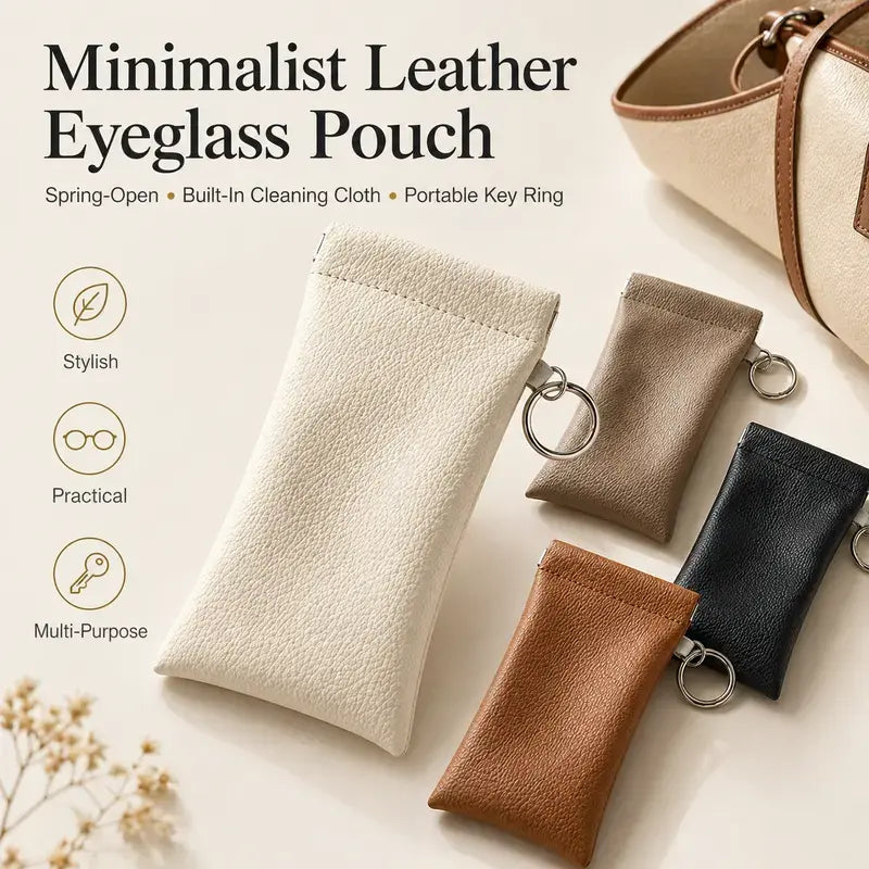 Soft PU Leather Sunglasses Pouch Elastic Opening Eyeglasses Bag 🕶️ - image 7