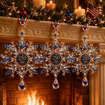 ✨ Limited anniversary edition✨⏰49% OFF!🔥High-quality crystal snowflake ornaments