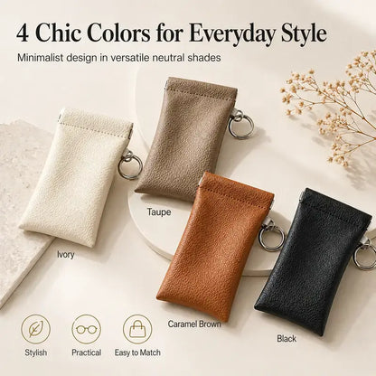 Soft PU Leather Sunglasses Pouch Elastic Opening Eyeglasses Bag 🕶️ - image 5