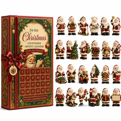 ✨24-Day Christmas Countdown Advent Calendar – Vintage Santa Series