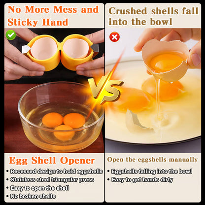 🎊Stainless Steel Egg Opener – Crack, Cut, and Separate Eggs Easily🍳 - image 3