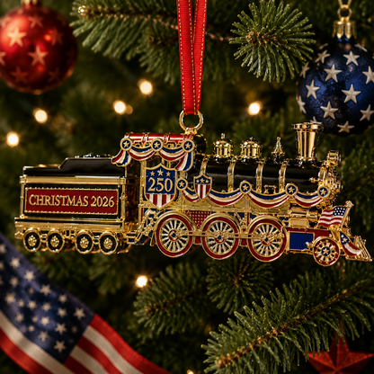 🔥Last 30pcs✨⏰ Limited anniversary edition✨49% OFF!🔥250th Anniversary Edition Christmas Train Ornament