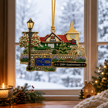🎉250th Anniversary "Cozy Home" Christmas Ornament