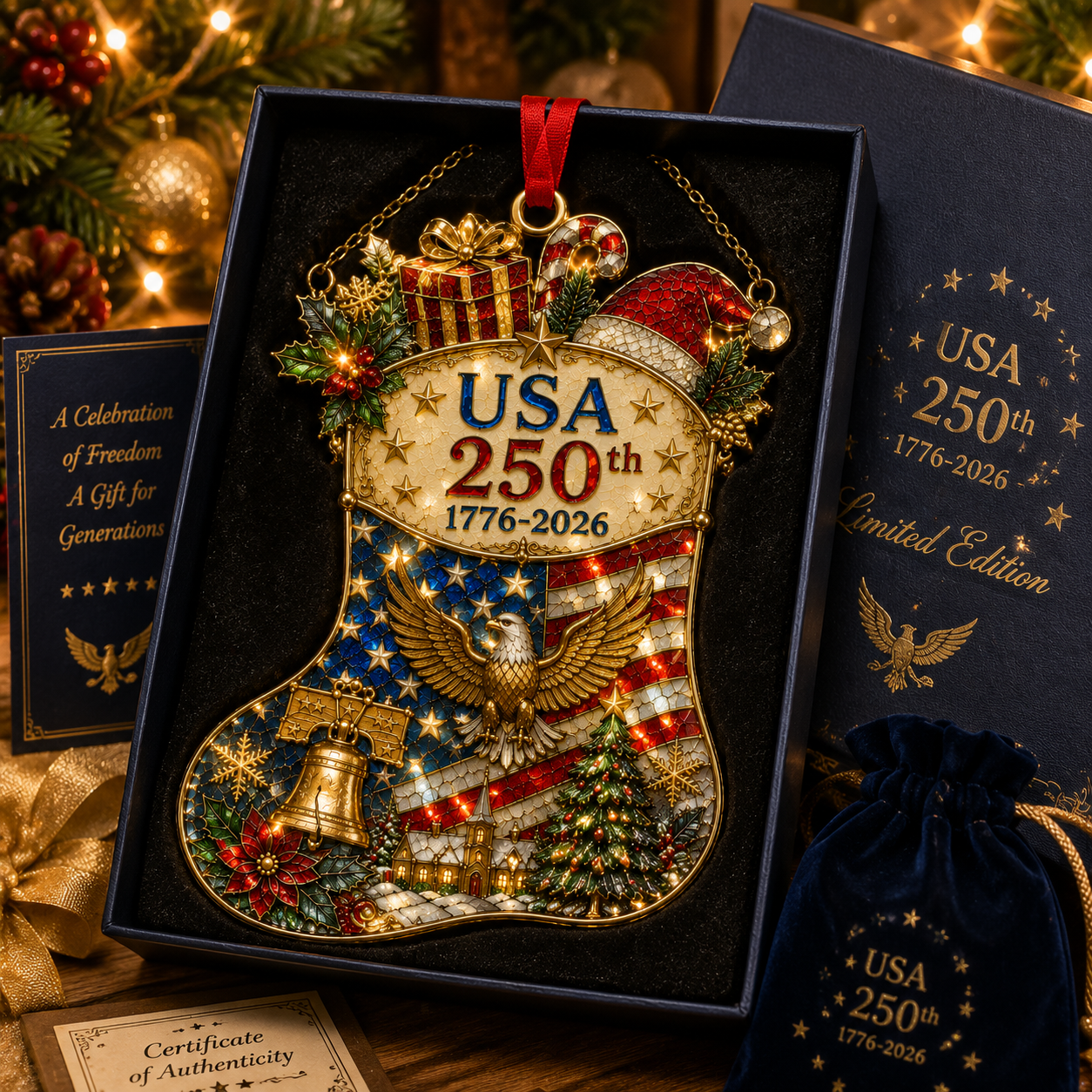 ✨ Limited anniversary edition✨⏰49% OFF!🔥High-quality hand-painted Christmas stocking ornament