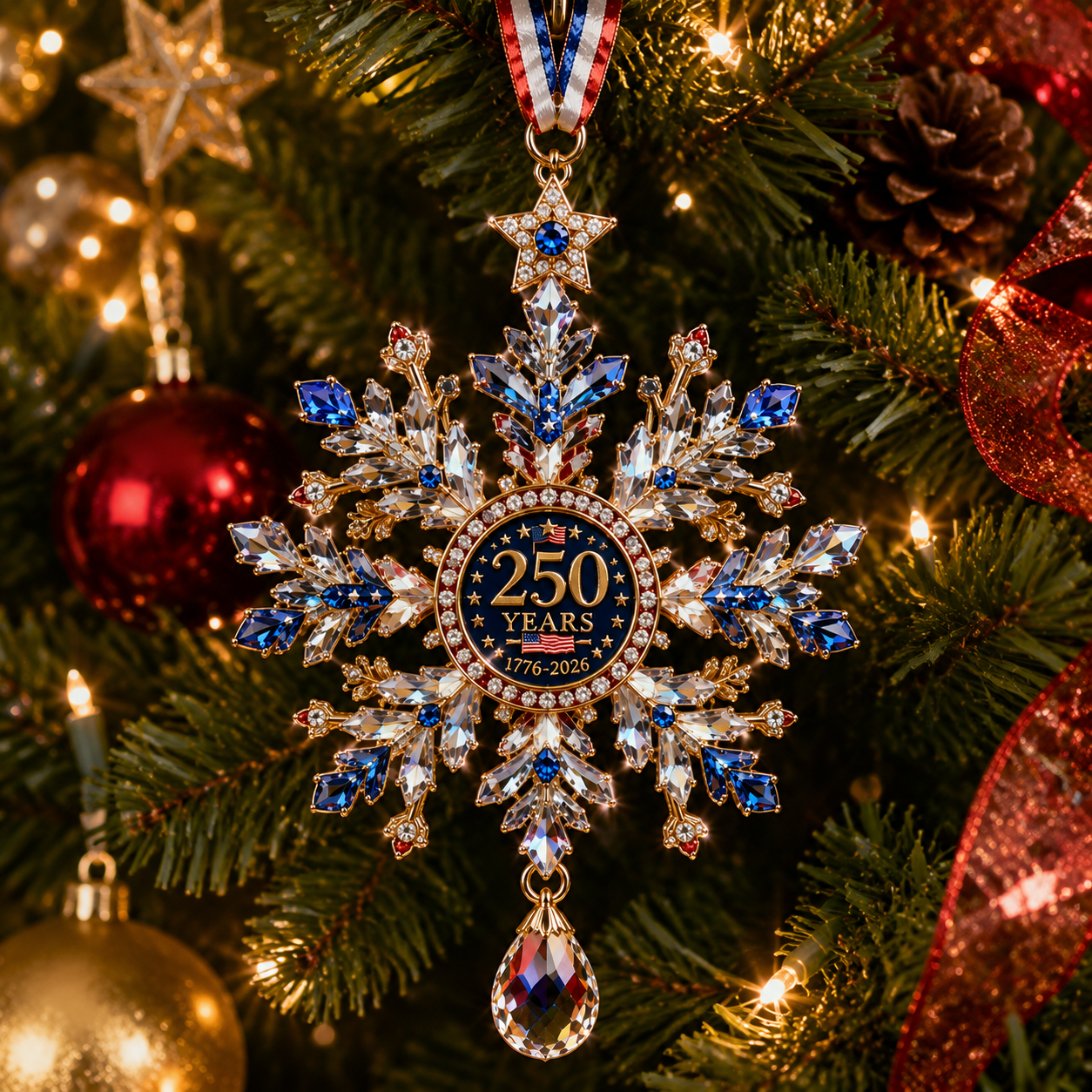 ✨ Limited anniversary edition✨⏰49% OFF!🔥High-quality crystal snowflake ornaments