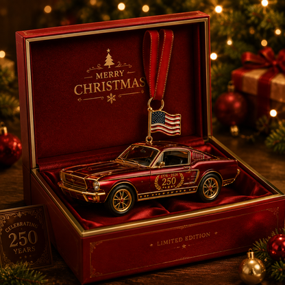 🔥Last 30pcs✨⏰ Limited anniversary edition✨49% OFF!🔥250th Anniversary Vintage Red Car Ornament