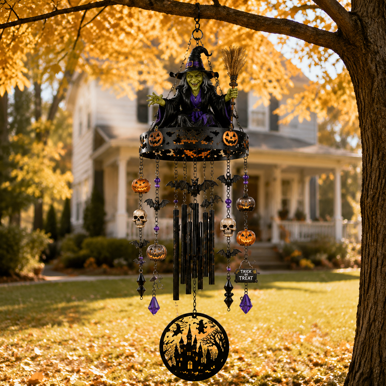 ✨2026 New High-Quality Fully Handmade Custom Witch-Themed Outdoor Wind Chime