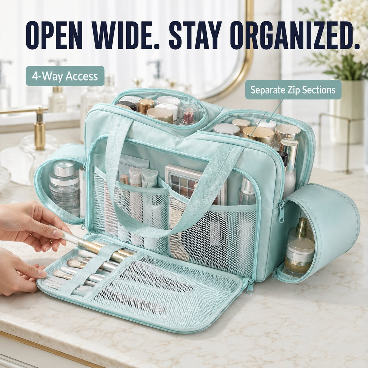 Everything-in-Place Multi-Pocket Travel Organizer - image 1