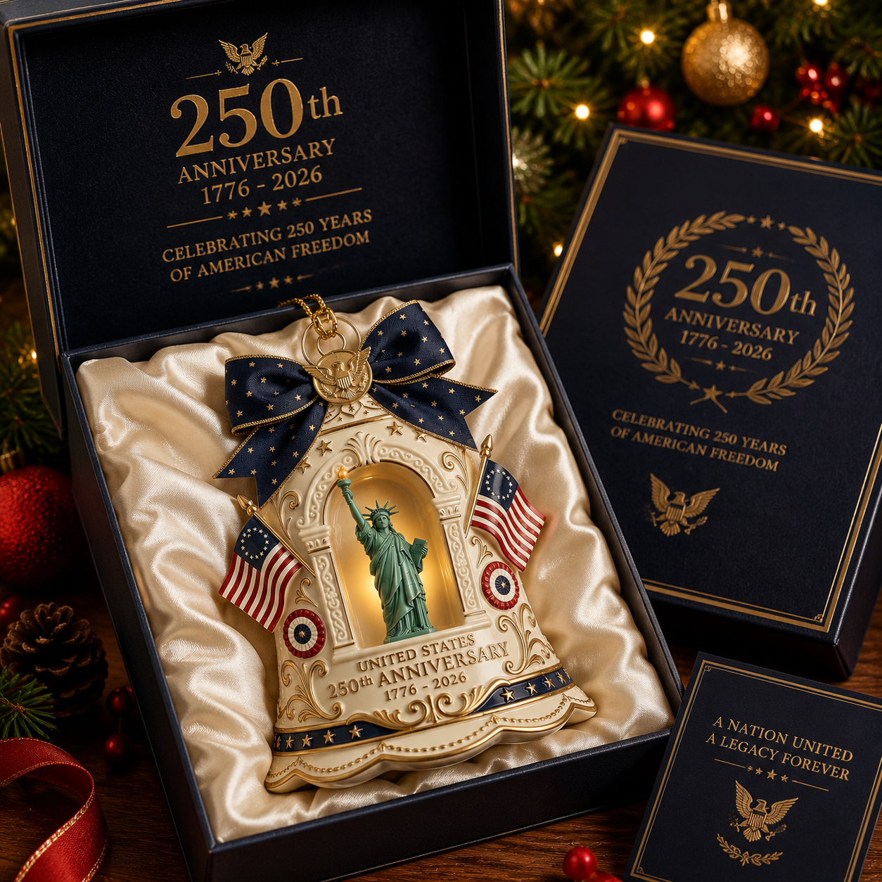 🔥Last 30pcs✨⏰ Limited anniversary edition✨49% OFF!🔥250th Anniversary Limited Edition Bell Christmas Tree Ornament