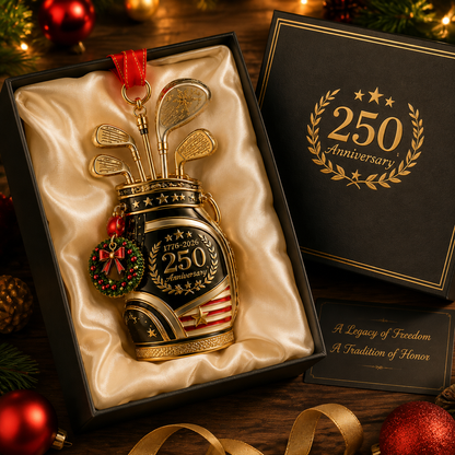 🔥Last 30pcs✨⏰ Limited anniversary edition✨49% OFF!🔥250th Anniversary Golf Christmas Ornament