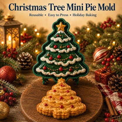 ⏳ Last Day 50% OFF – 🎄 9-Design Christmas Mini Pie Mold Collection | Reusable Embossed Molds for Shaping Detailed Santa, Snowman, Reindeer, Tree & Holiday Pies 🥧✨